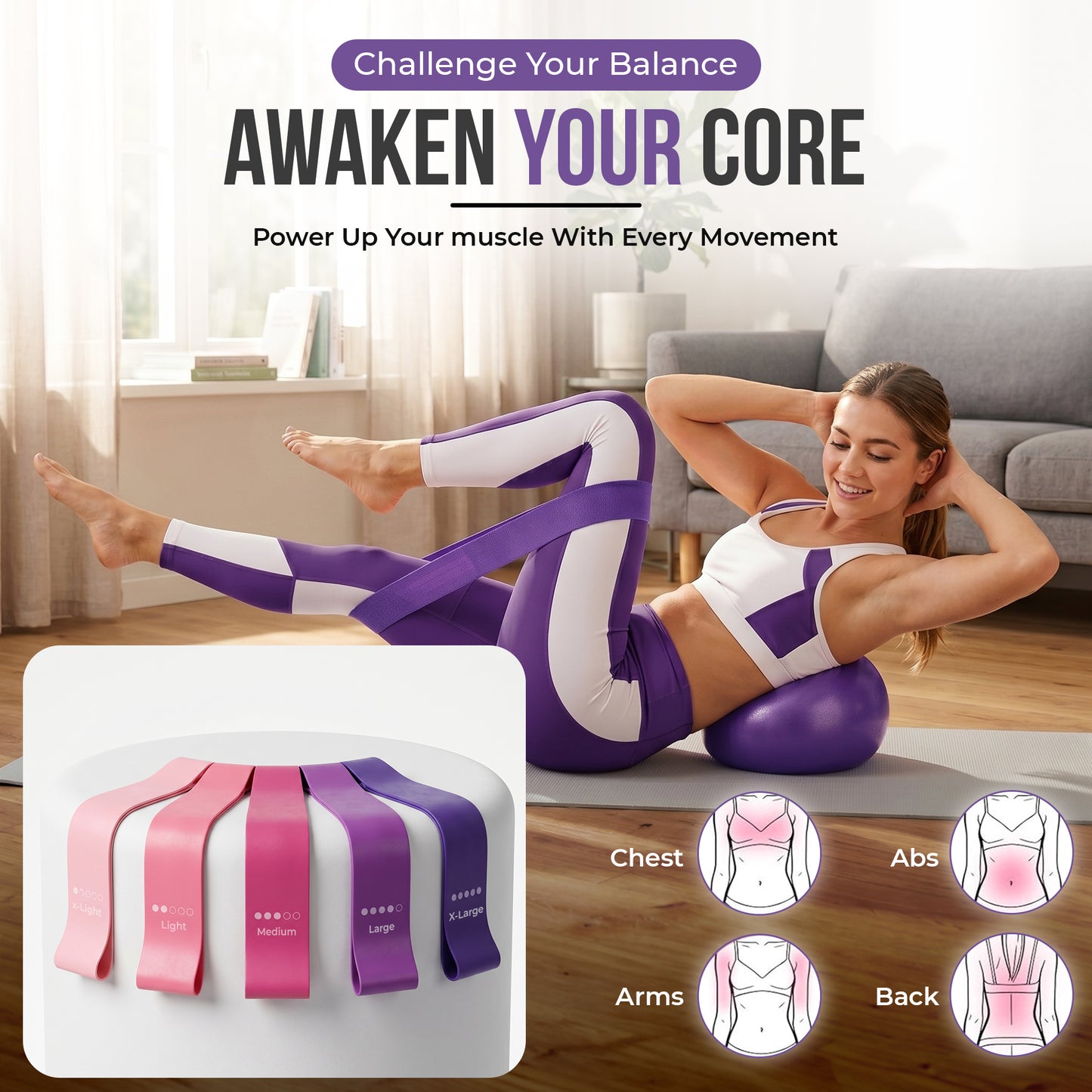 ROSEISIS™ 14-Piece Pilates Equipment Set for Home & Outdoor Workouts