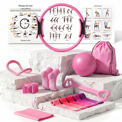 ROSEISIS™ 14-Piece Pilates Equipment Set for Home & Outdoor Workouts