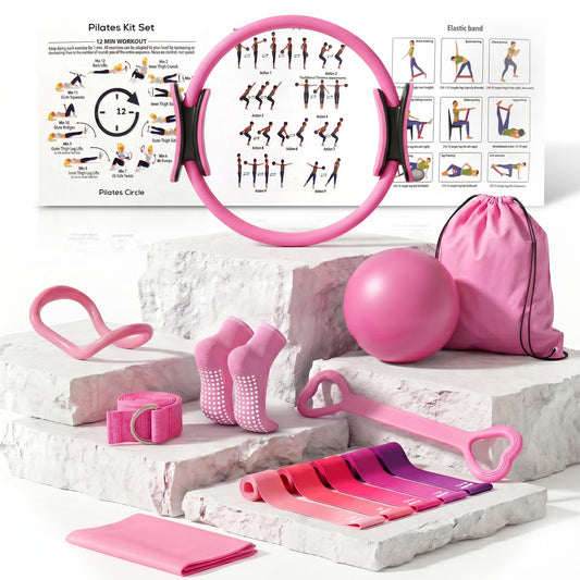 ROSEISIS™ 14-Piece Pilates Equipment Set for Home & Outdoor Workouts