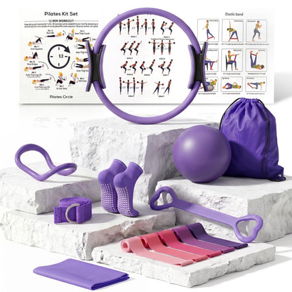 ROSEISIS™ 14-Piece Pilates Equipment Set for Home & Outdoor Workouts