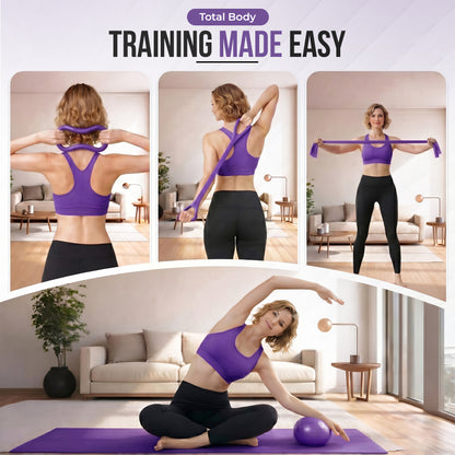 ROSEISIS™ 14-Piece Pilates Equipment Set for Home & Outdoor Workouts